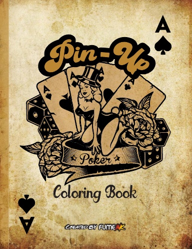 Pin-Up Poker Coloring Book