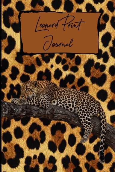 Leopard Print Journal | 365 Page College Ruled Notebook
