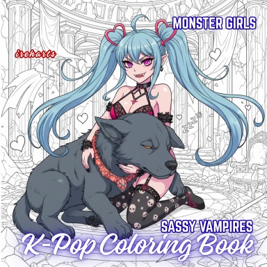 K-Pop Anime Coloring Book