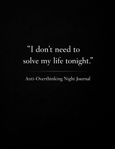 Anti-Overthinking Night Journal