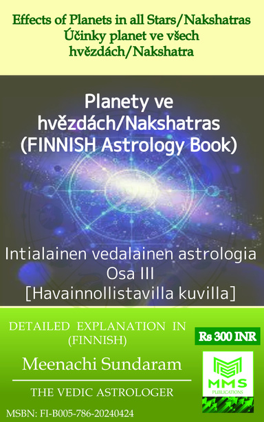 Planeettojen vaikutukset kaikissa tähdissä/nakshatroissa (Finnish)