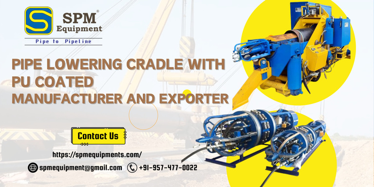 Pipe Lowering Cradle With Pu Coated Exporter - SPM Equipment