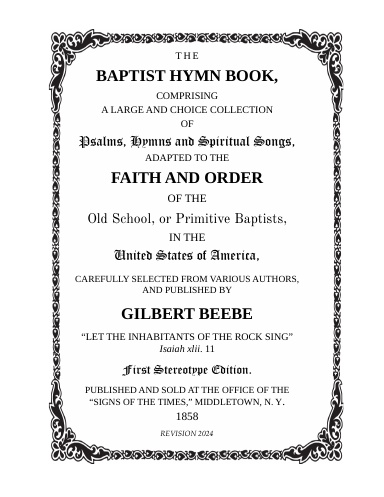 The Baptist Hymn Book