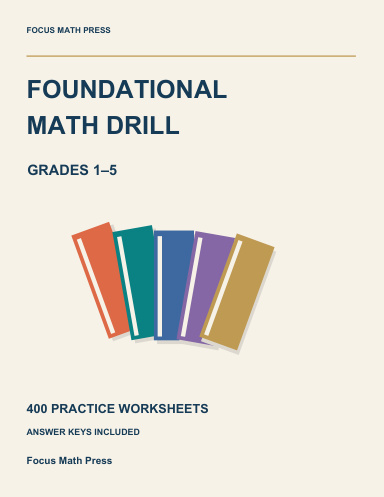 Dyslexia-Friendly Math Drill Worksheets