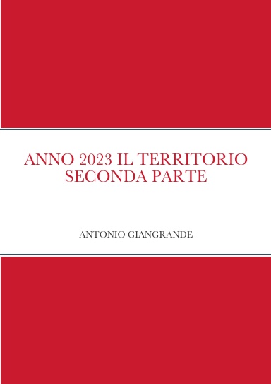 ANNO 2023 IL TERRITORIO SECONDA PARTE