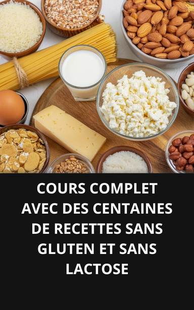 COURS COMPLET AVEC DES CENTAINES DE RECETTES SANS GLUTEN ET SANS LACTOSE