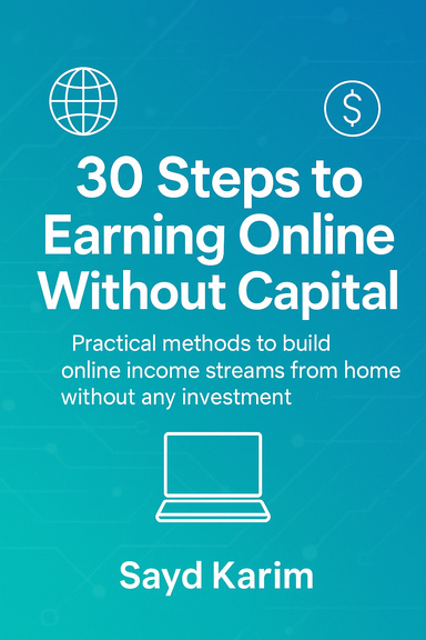 30 Steps to Earning Online Without Capital