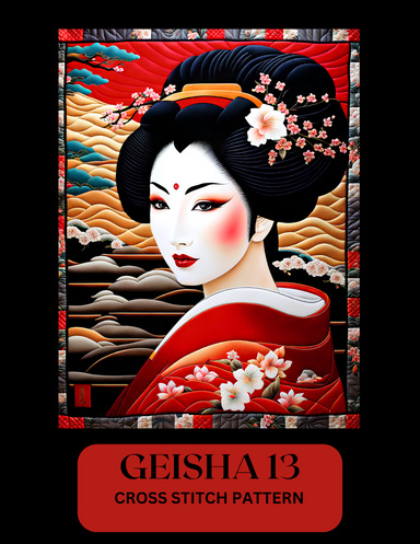 GEISHA 13 CROSS STITCH PATTERN