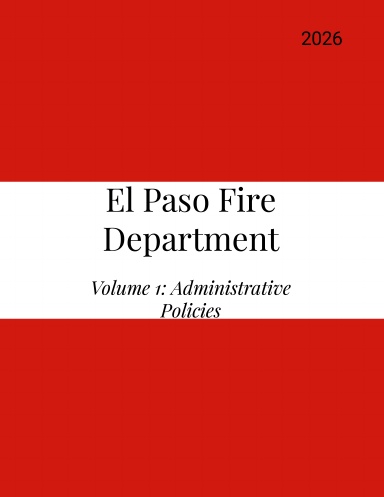 El Paso Fire Department Volume 1