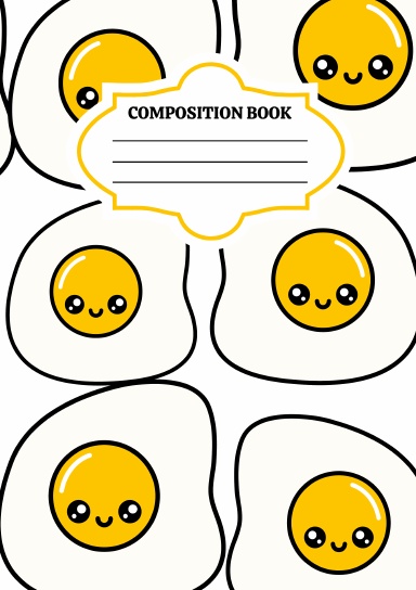 Happy Face Egg Composition Notebook