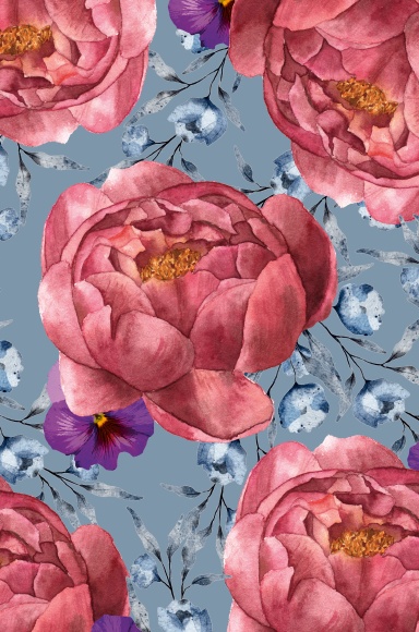 Red2 Flower Composition Notebook