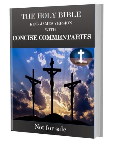 Bible King James Version with Concise Commentaries