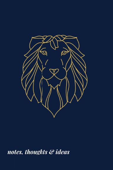 Leo Lion Zodiac Notebook