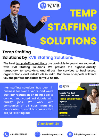 Temp Staffing Solutions by KVB Staffing Solutions