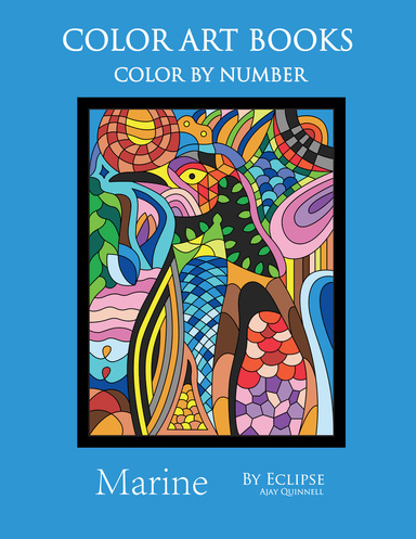 Marine - Colour by Number book