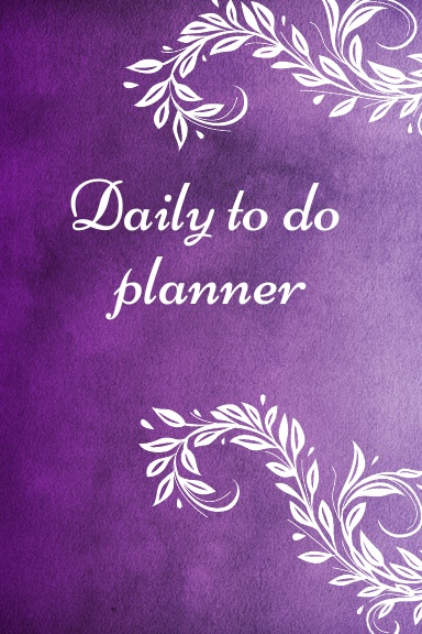 Daily to do planner