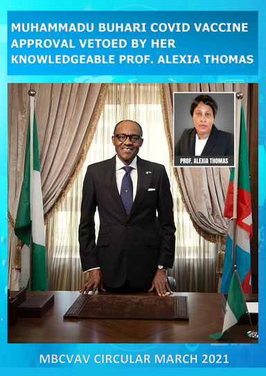 MUHAMMADU BUHARI COVID VACCINE APPROVAL VETOED