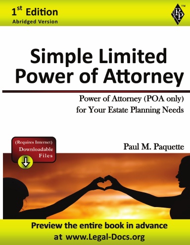 Simple Limited Power of Attorney - Paperback - Abridged Version