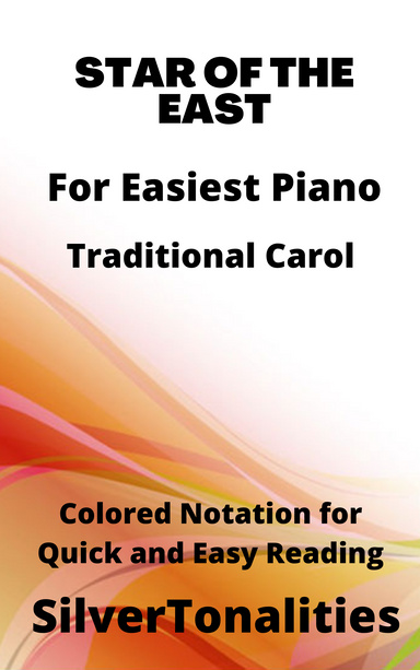 Sussex Carol Easy Piano Sheet Music with Colored Notes