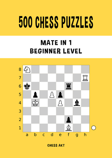 500 Chess Puzzles, Mate in 1, Beginner Level