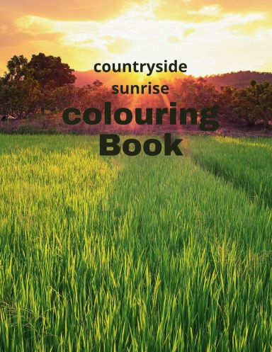 countryside sunrise coloring book