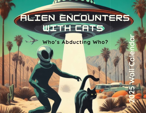 2025 Wall Calendar - Alien Encounters With Cats