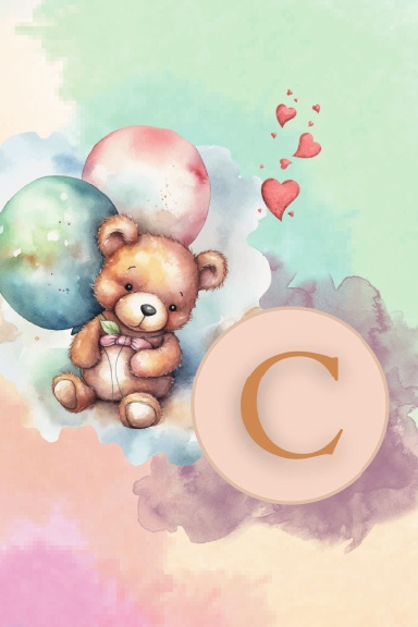 Letter C Teddy Notebook