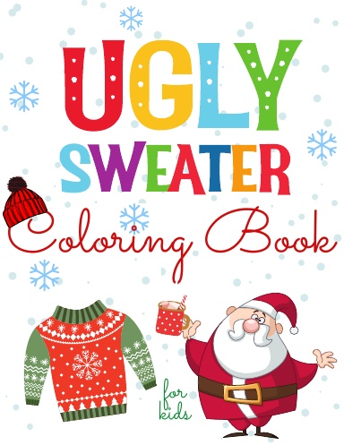Ugly Sweater Coloring Book for kids