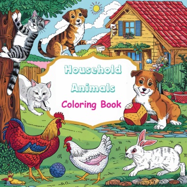 Household Animal Coloring Book