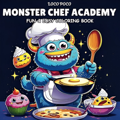 Monster Chef Academy A Fun and Easy Coloring Book