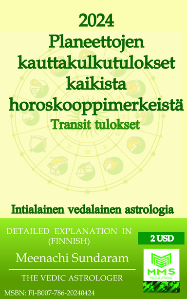 Vuoden 2024 planeettojen kauttakulkutulokset kaikista horoskooppimerkeistä (Finnish)