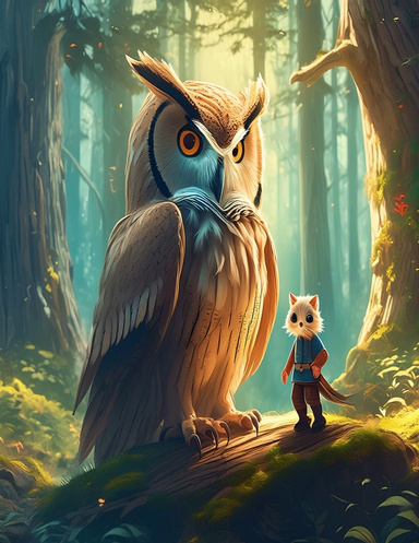 Le chat curieux et la souris courageuse