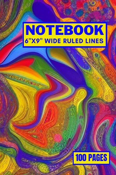 Abstract Art Notebook Journal 6"x9"