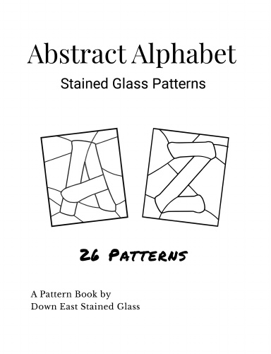Abstract Alphabet Stained Glass Patterns
