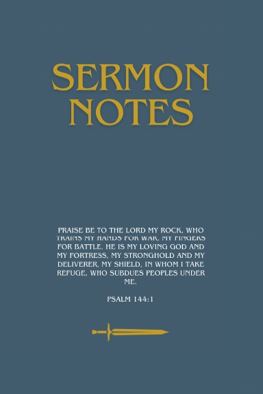 Men's Sermon Notebook - Blue
