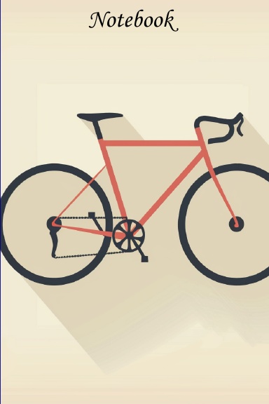 bicycle/sports/teens or adults/notebook/100 pages/6 x 9 inch
