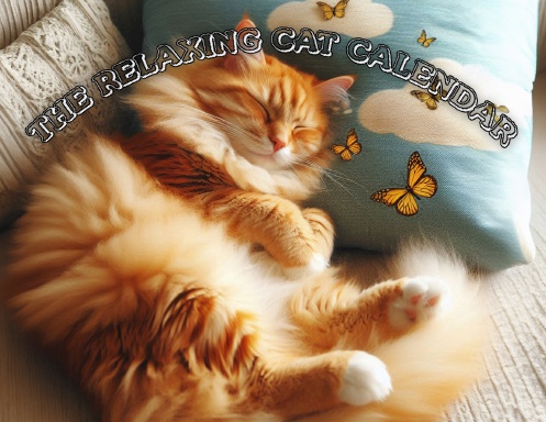 Relaxing cat calendar