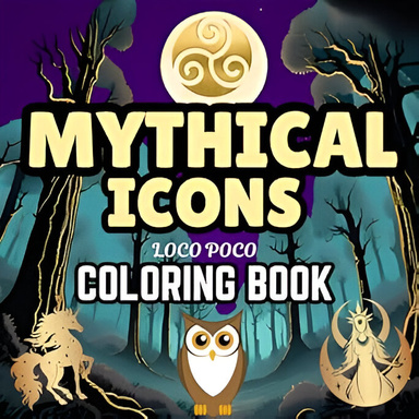 Mythical Icons: A Modern Coloring Book of Legendary Goddesses and Heroes