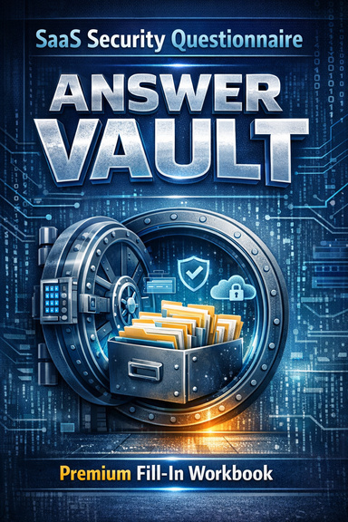 Security Questionnaire Answer Vault - Premium Fill-In Workbook