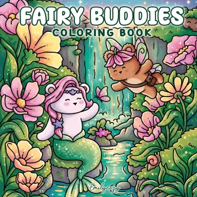Fairy Buddies Coloring Book  | Spiral-binding