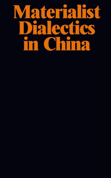 Materialist Dialectics in China