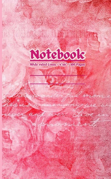 Travel & Adventure Small Pocket Notebook : Wide ruled lines  / 4" x 6" / 100 Pages