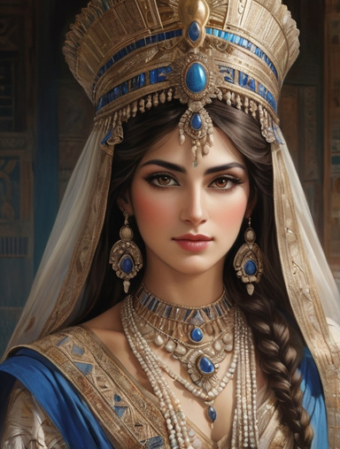 Enchanting and Dignified Woman from Assyria