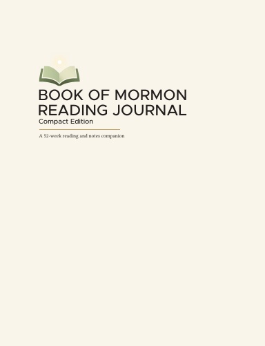 Book of Mormon Reading Journal — Compact Edition
