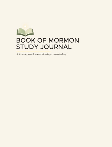 Book of Mormon Study Journal