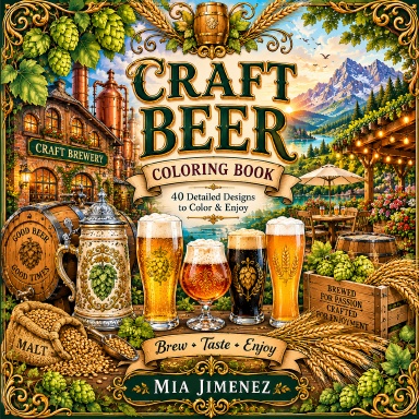 Craft Beer Coloring Book