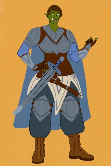 Half-Orc Paladin DnD Notebook