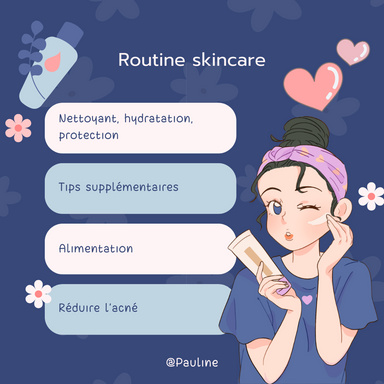 Routine skincare soin de soi