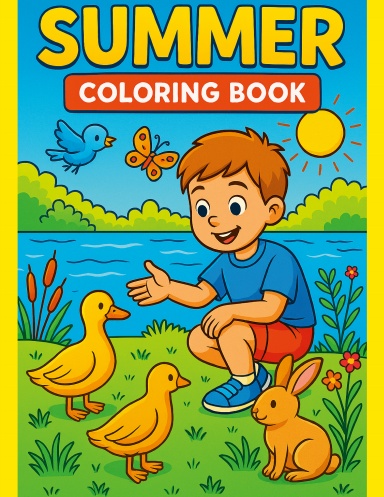 Summer Coloring Book