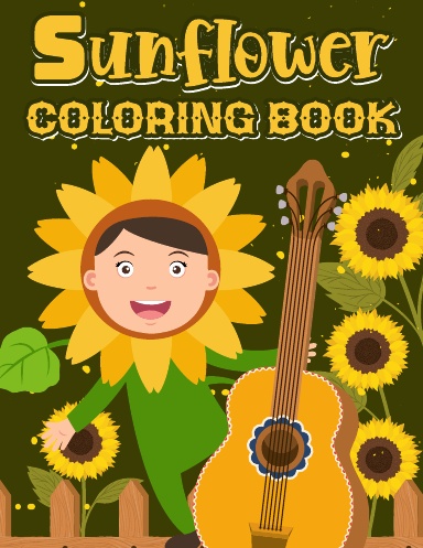 Sun Flower Coloring Book